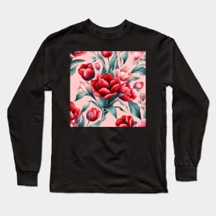 Tulip Flower Long Sleeve T-Shirt